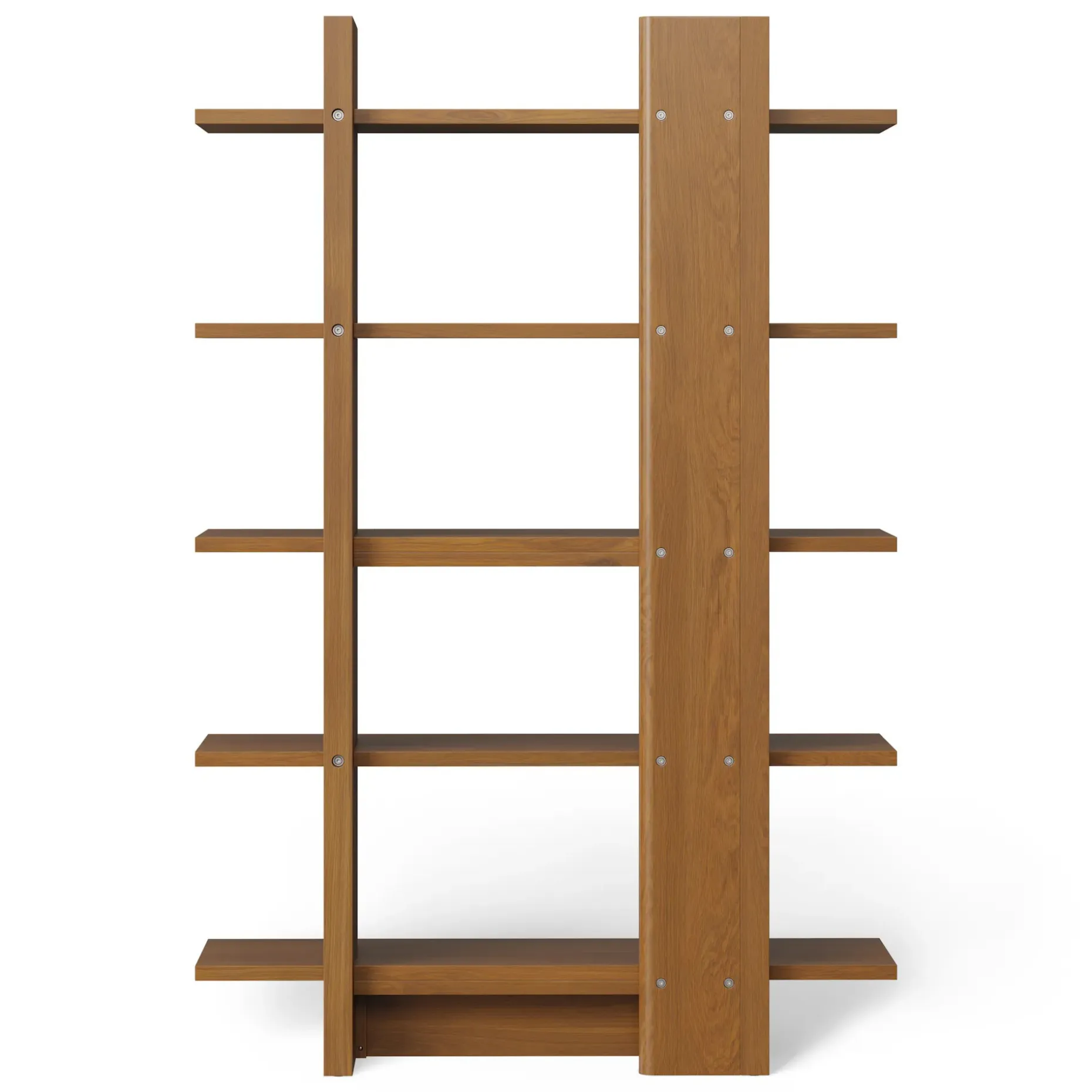 Torme 48" Bookcase, Tall - Smoked Oak