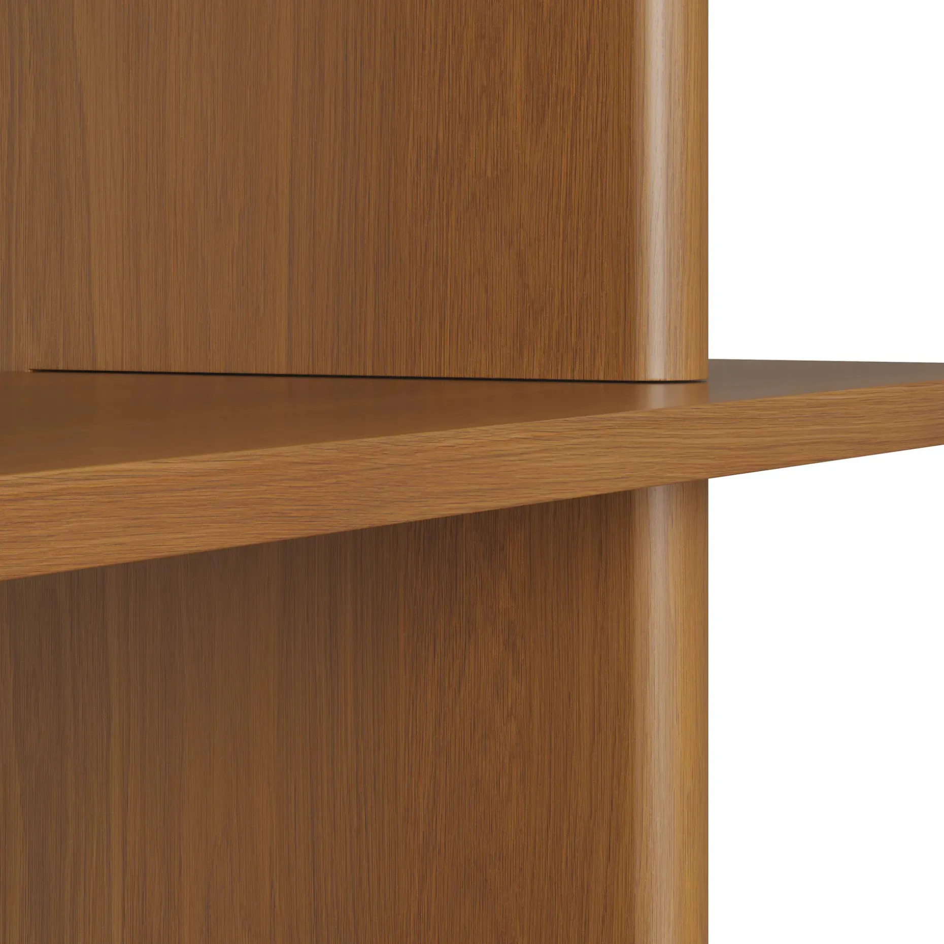 Torme 48" Bookcase, Tall - Smoked Oak