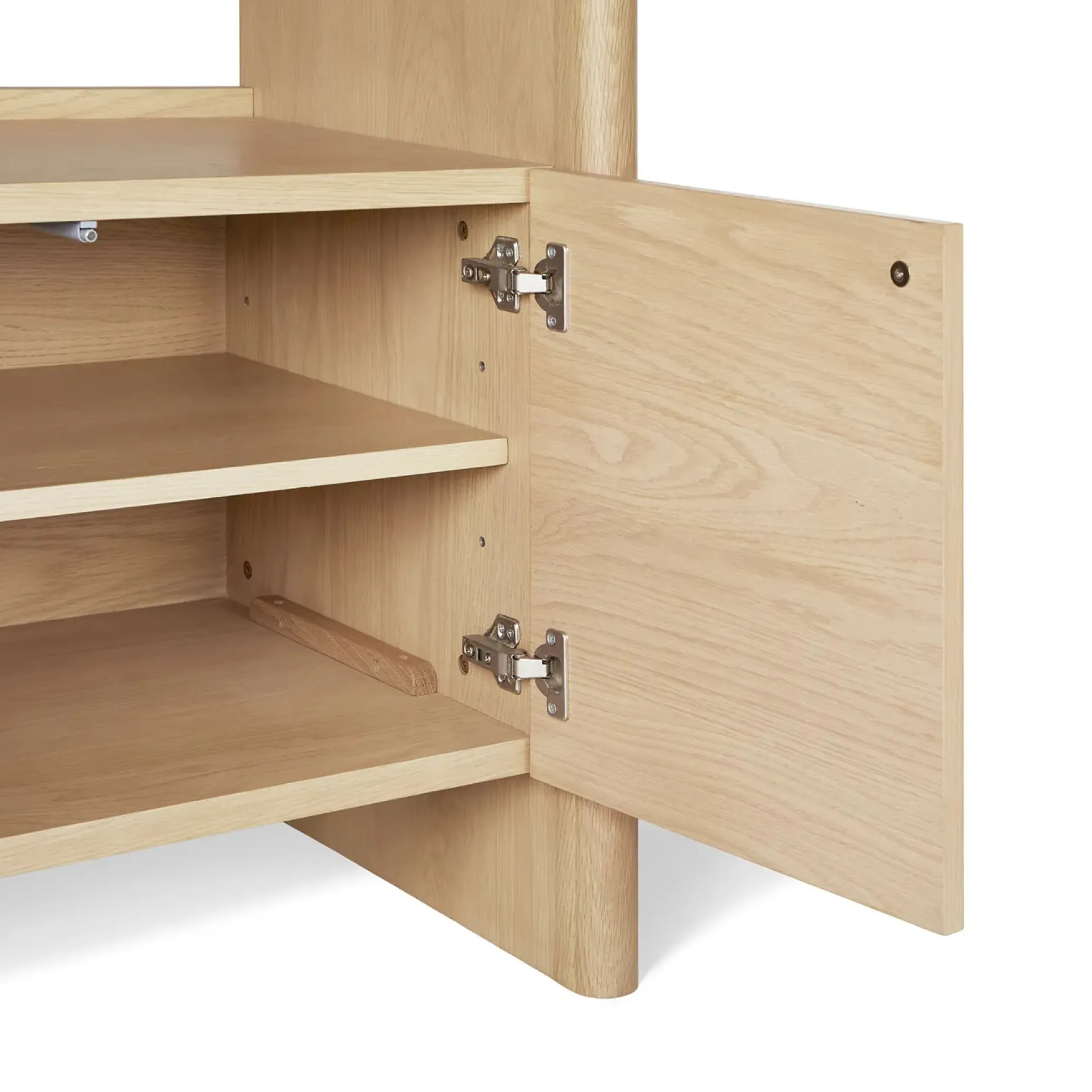 Torme 34" Bookcase with Storage, Tall - White Oak