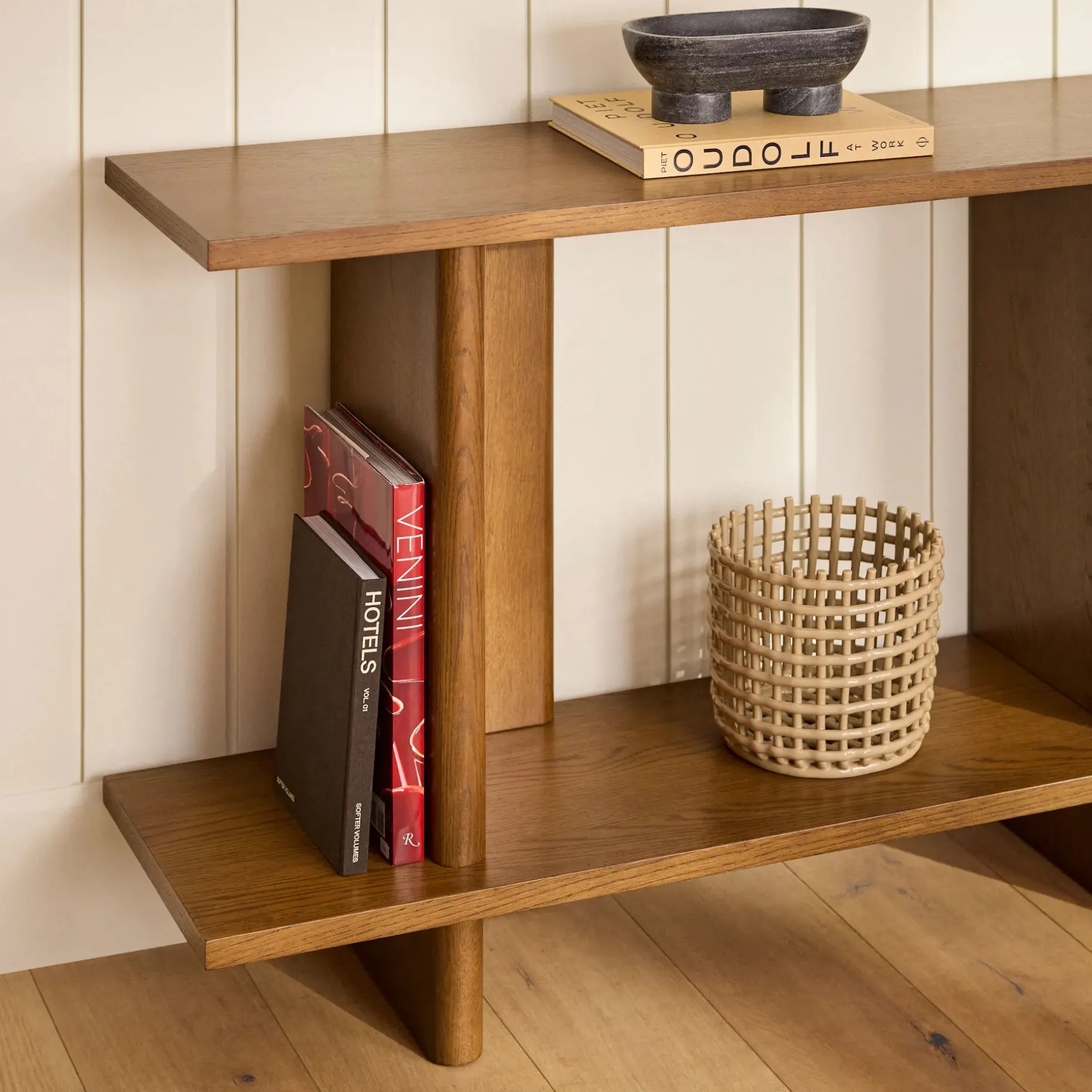 Torme 48" Console - Smoked Oak