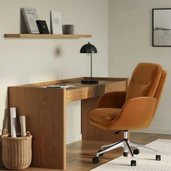 Torme 70" Desk - Smoked Oak