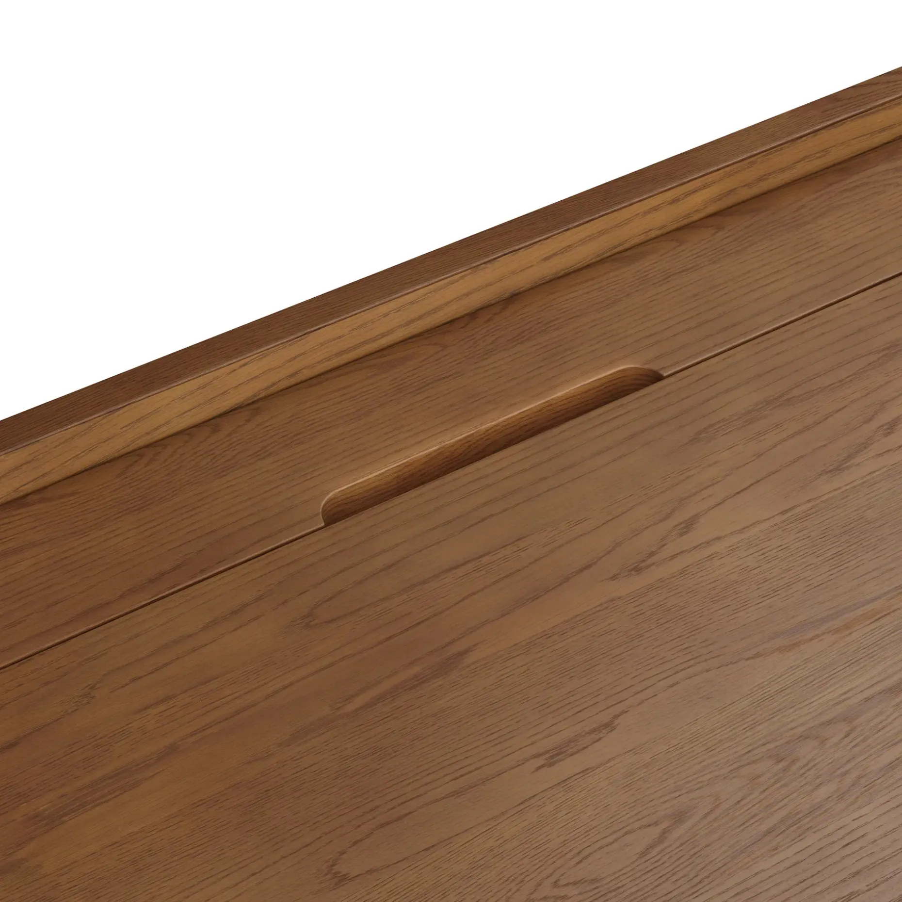 Torme 44" Height Adjustable Desk - Smoked Oak