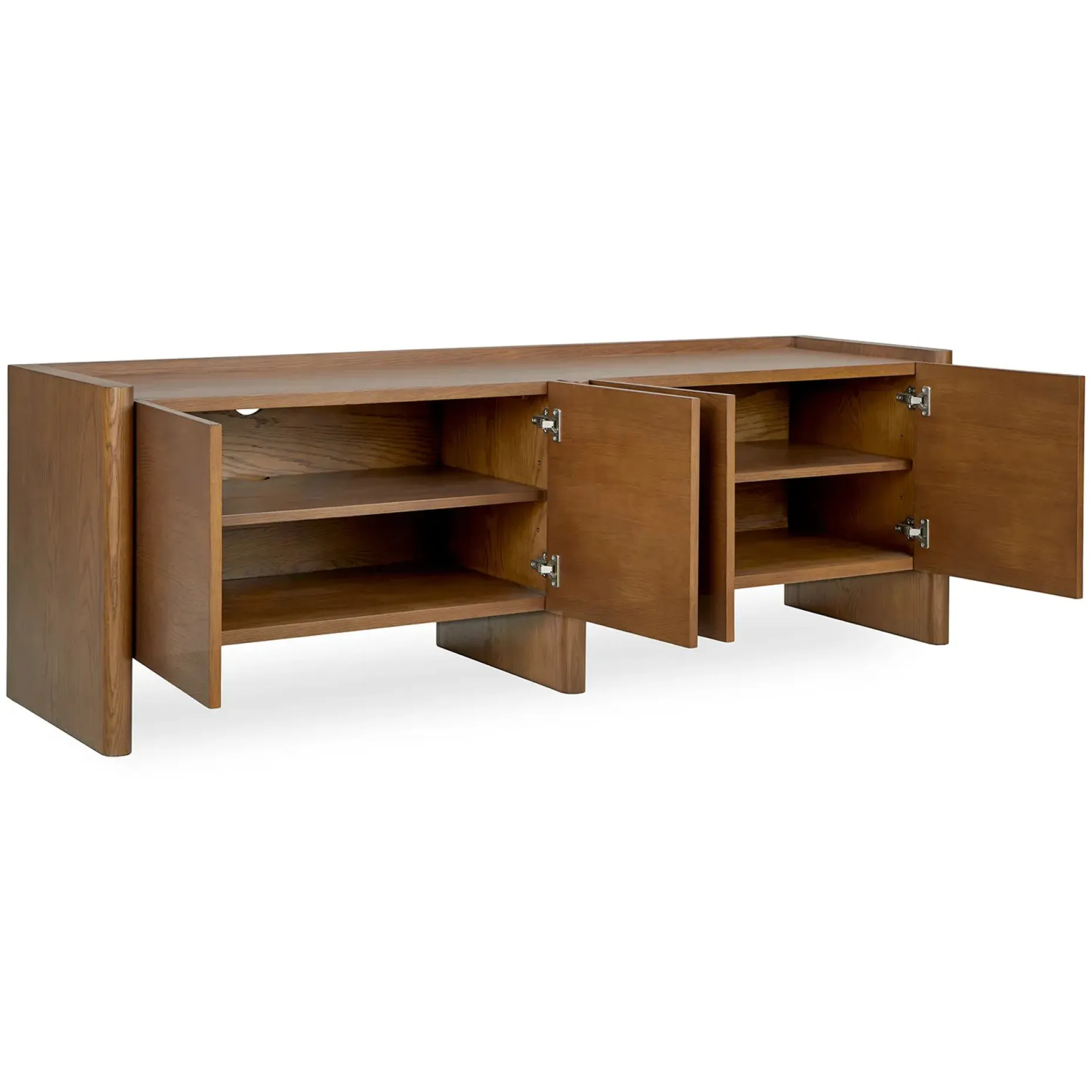 Torme 72" Media Unit - Smoked Oak