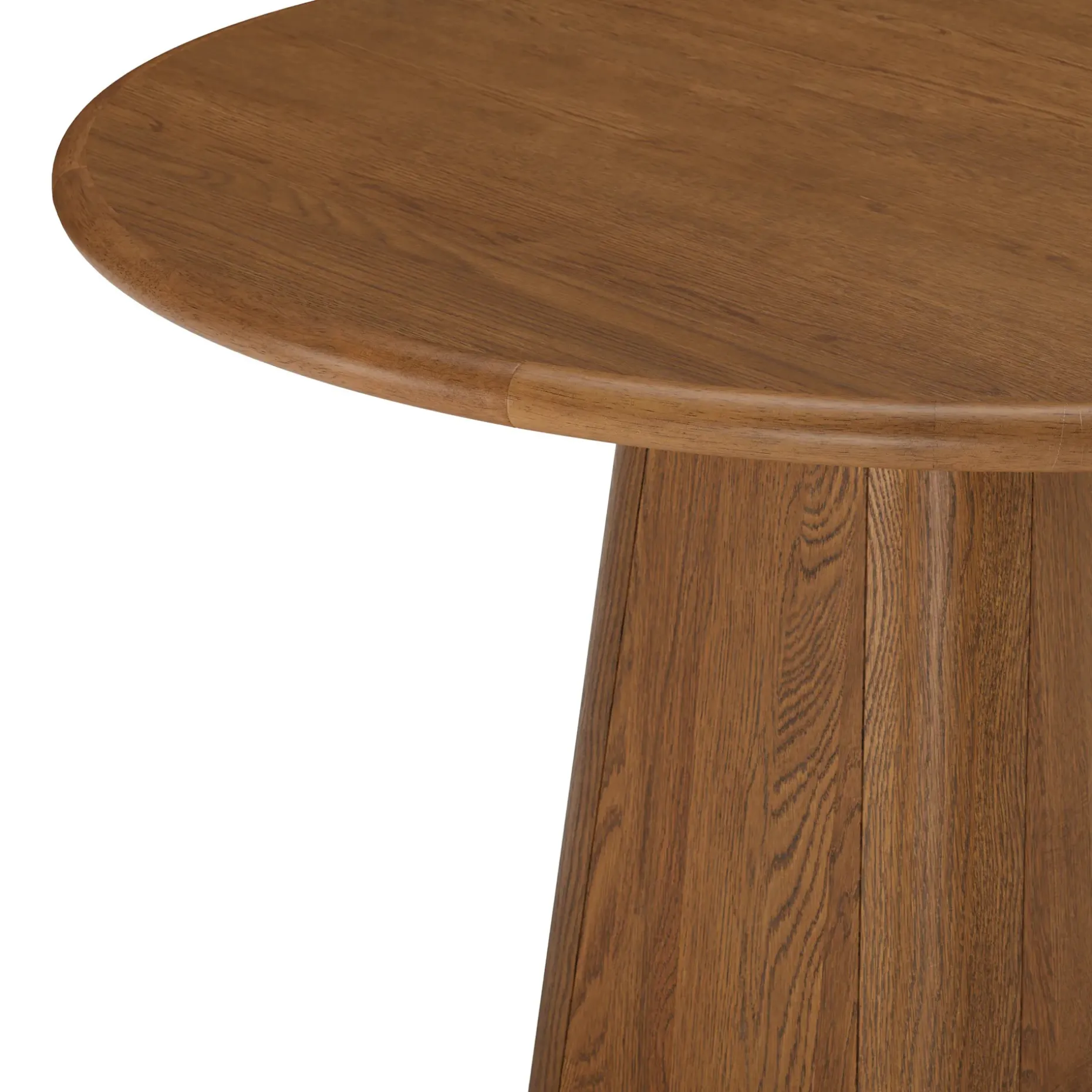 Torme 48" Round Dining Table - Smoked Oak