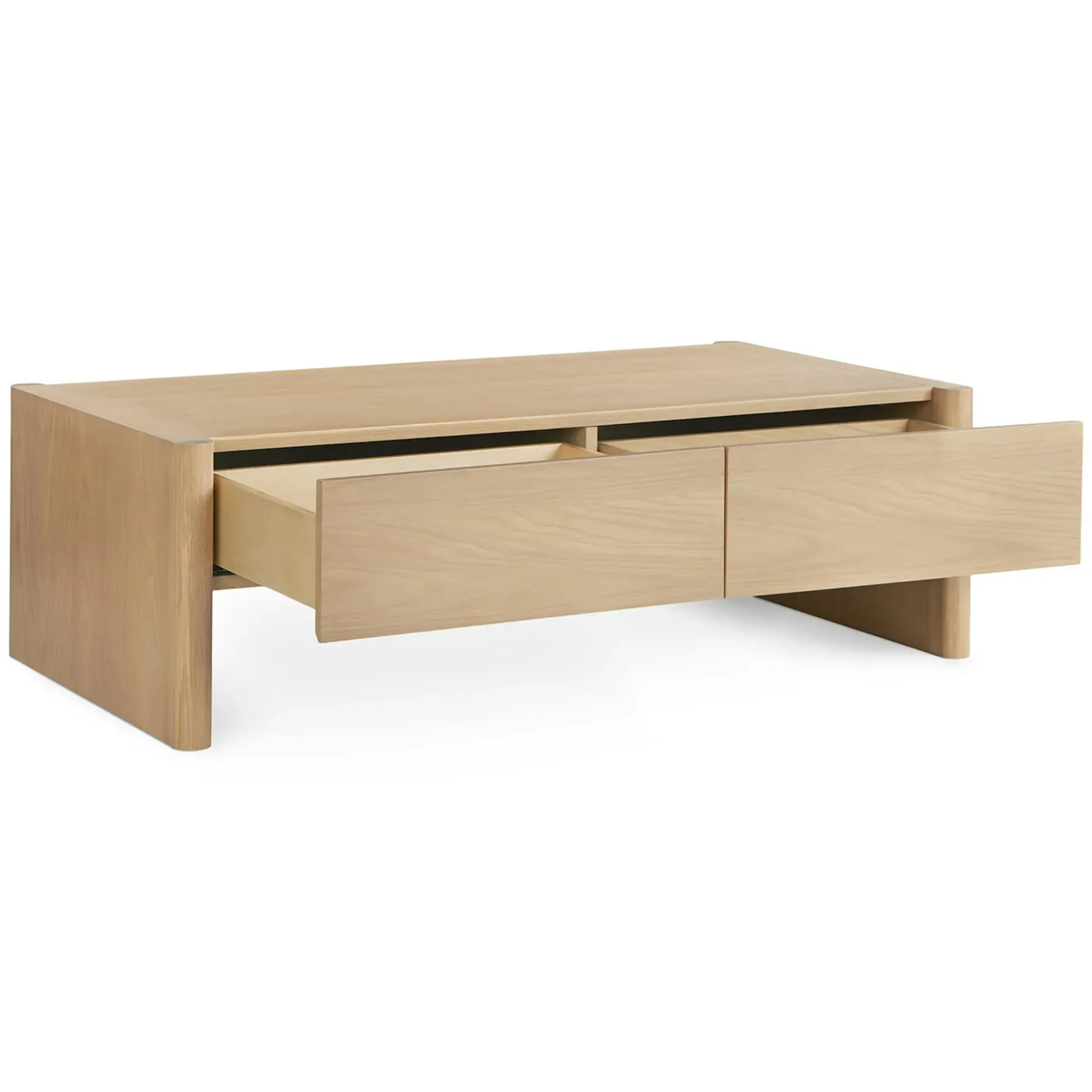 Torme 48" Storage Coffee Table - White Oak