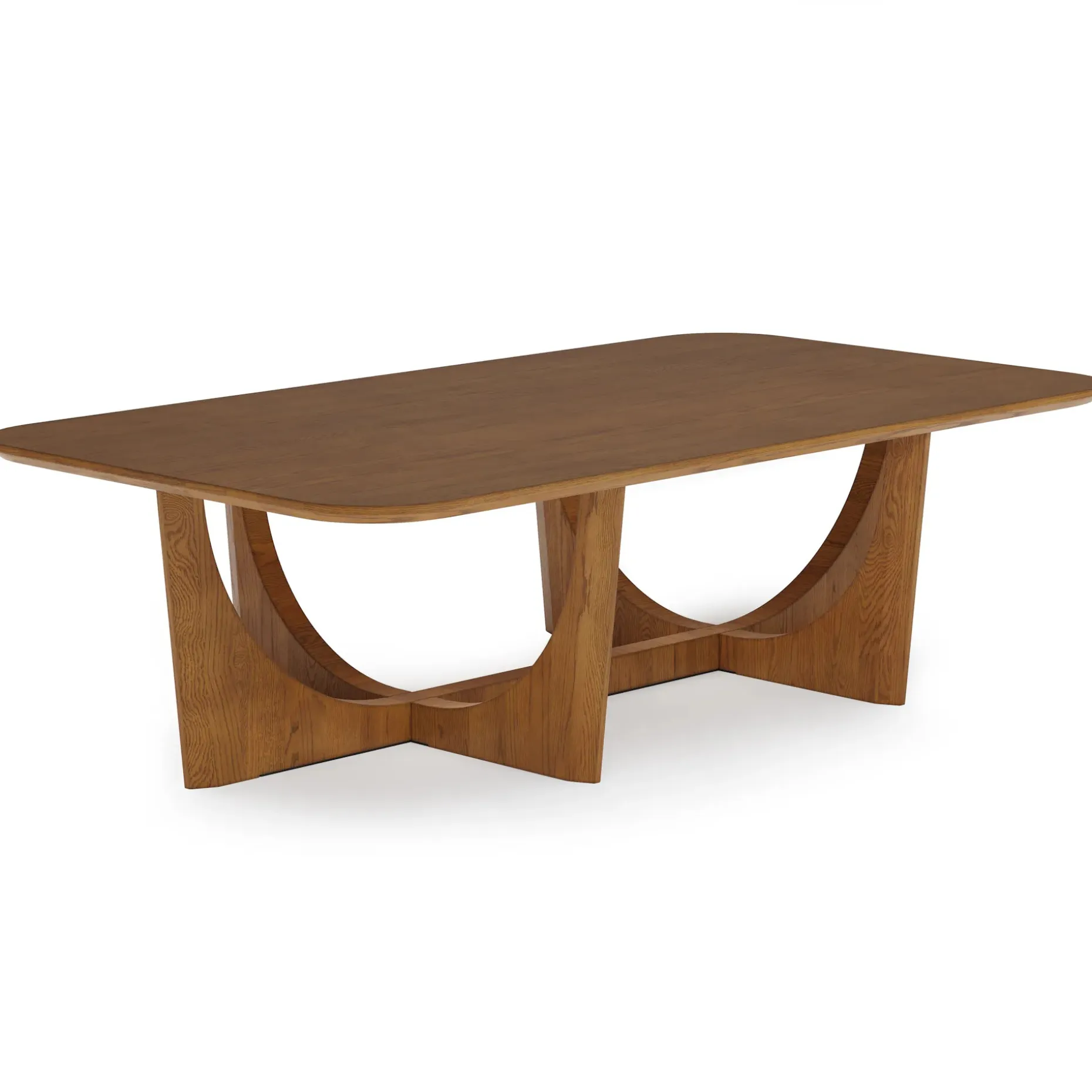 Tovi 55" Rectangular Coffee Table - Smoked Oak