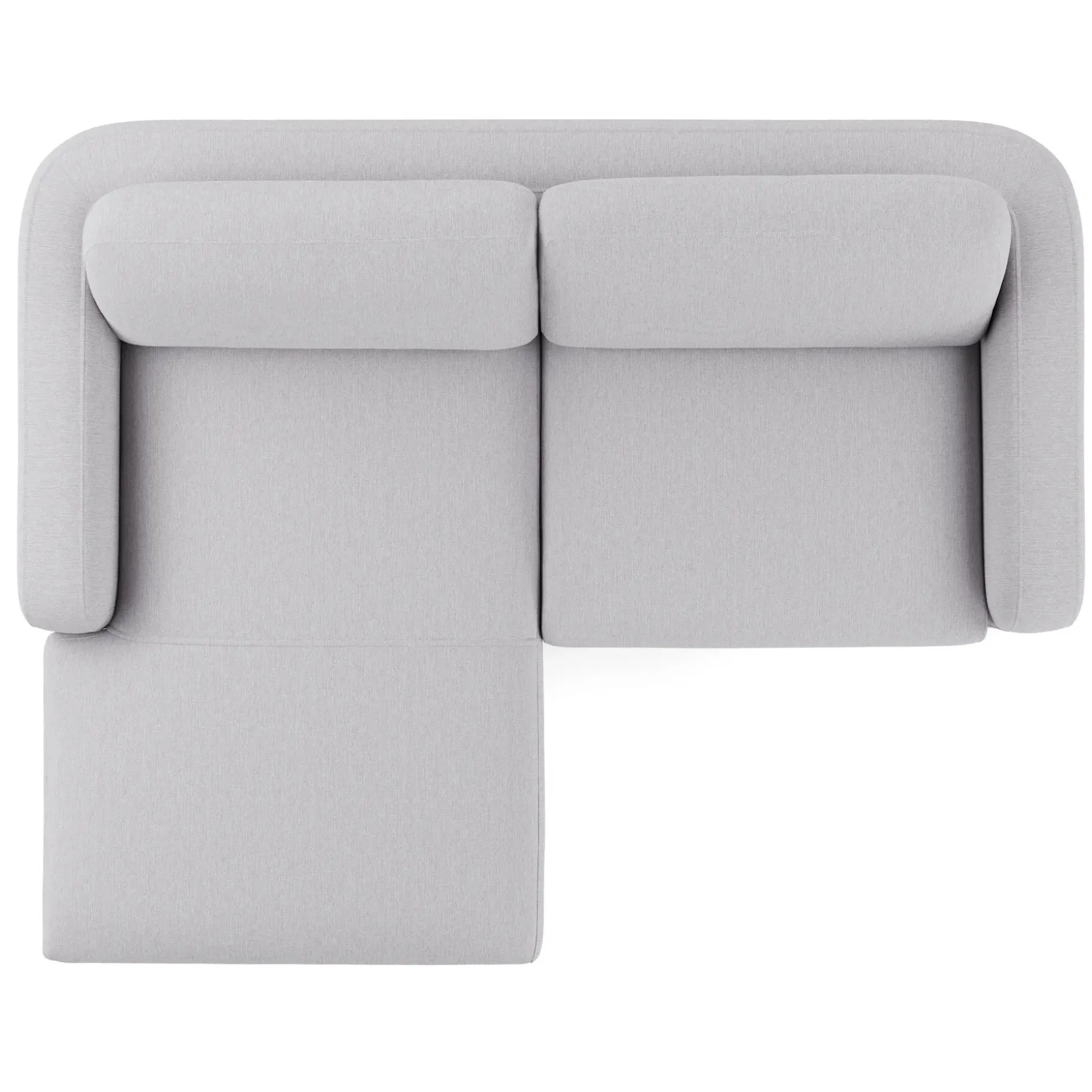 Vati 80" Left Storage Sectional - Silver Ivory