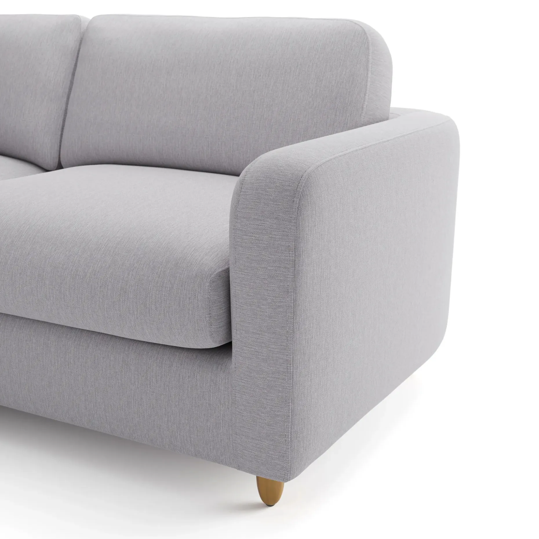 Vati 80" Left Storage Sectional - Silver Ivory