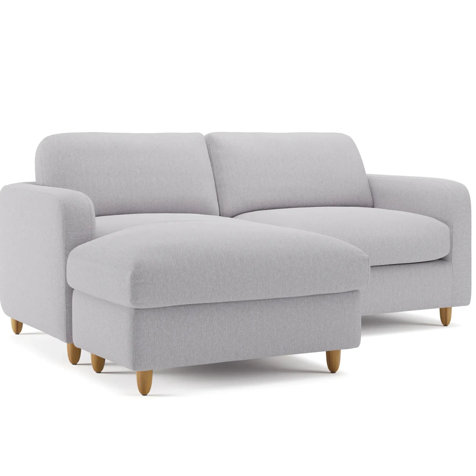Vati 80" Left Storage Sectional - Silver Ivory