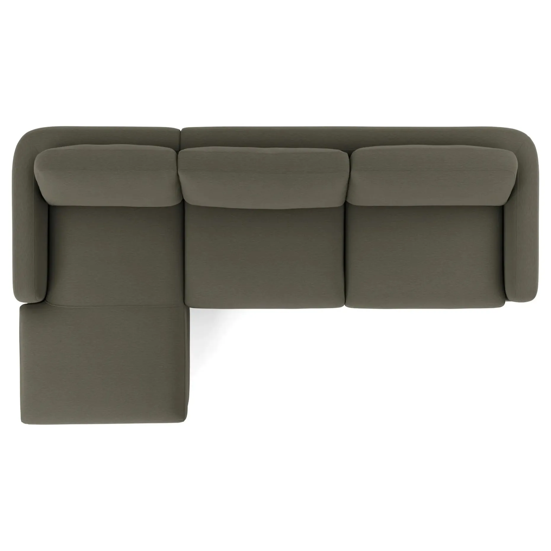 Vati 114" Left Storage Sleeper Sectional - Silver Moss