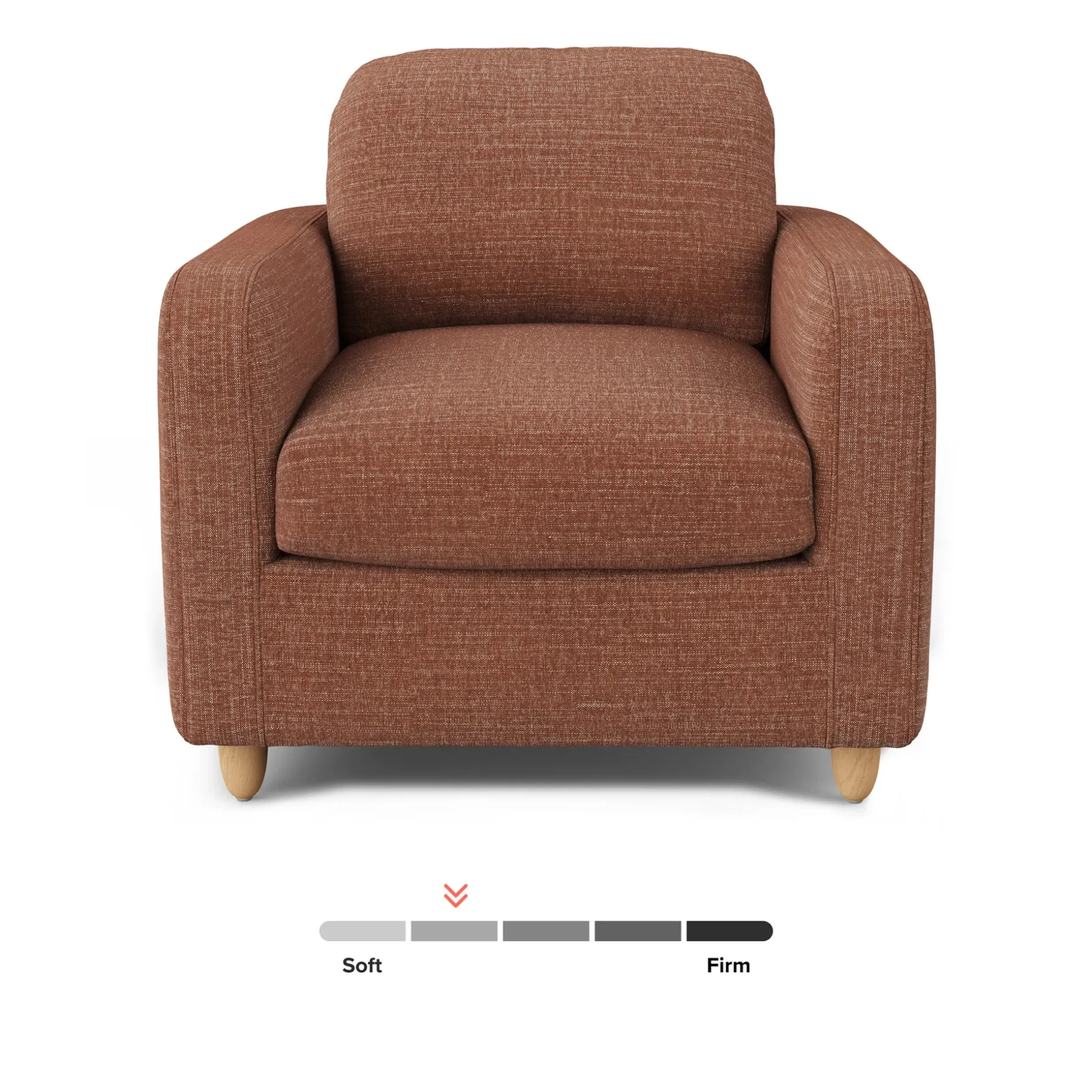 Vati 37" Lounge Chair - Napa Rust