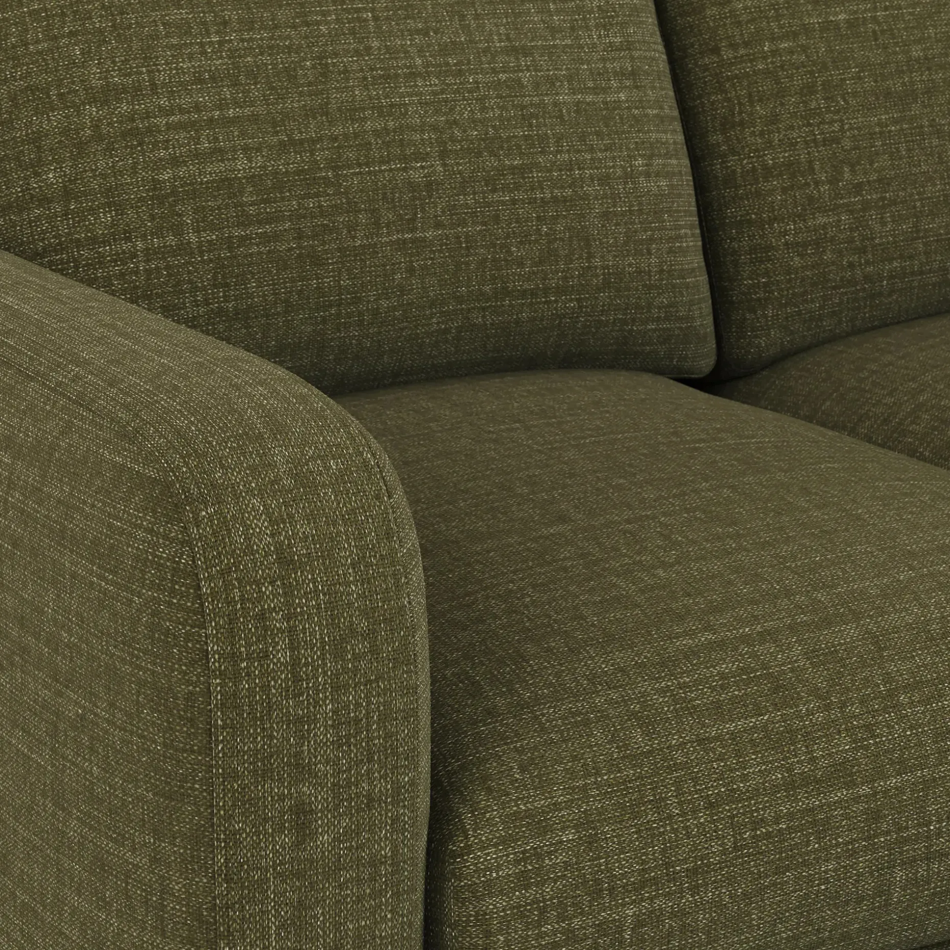 Vati 114" Right Storage Sleeper Sectional - Natural Oak and Napa Moss