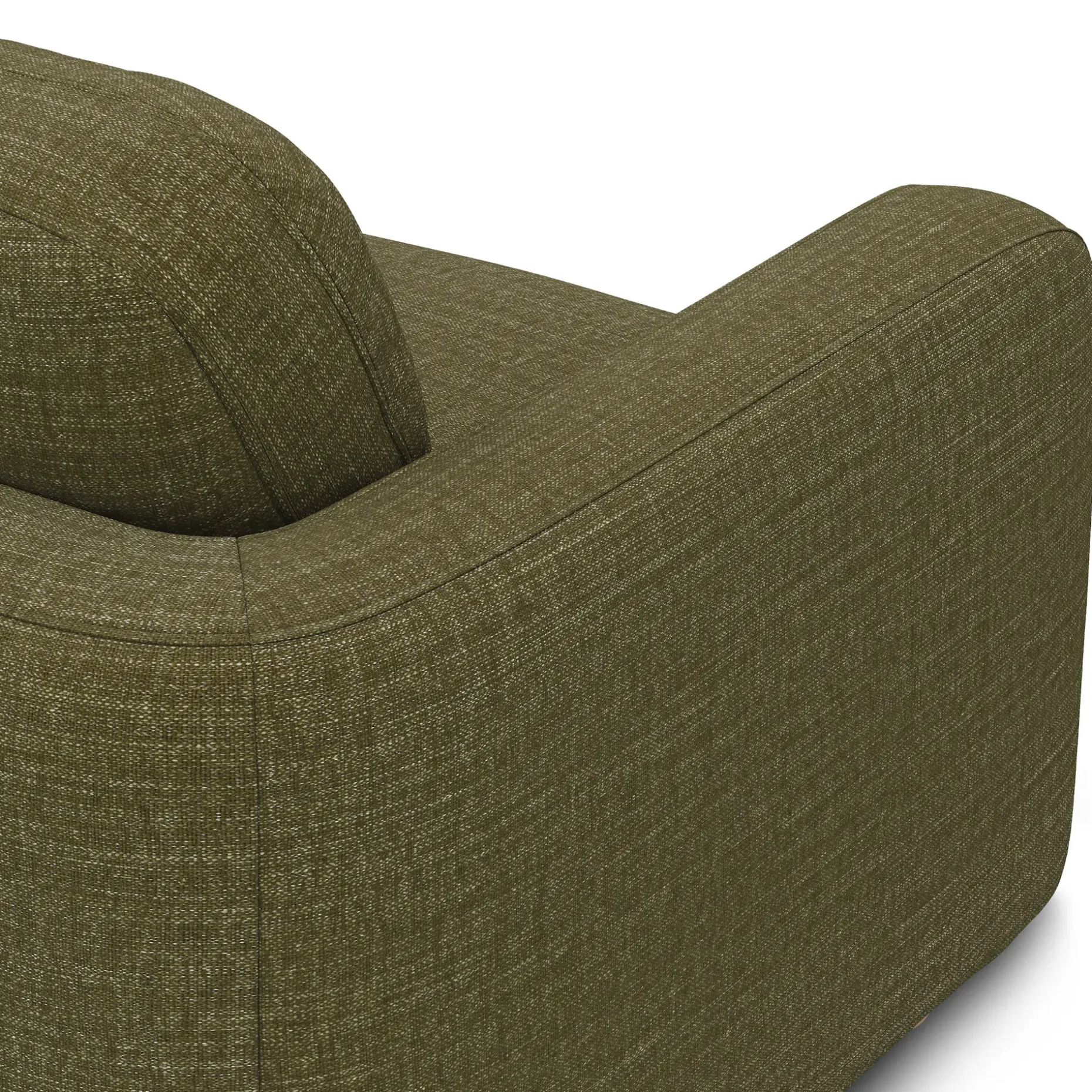 Vati 114" Right Storage Sleeper Sectional - Natural Oak and Napa Moss