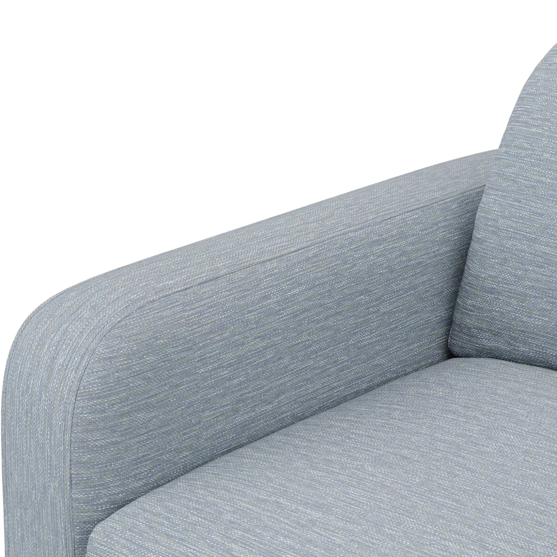 Vati 114" Right Storage Sleeper Sectional - Natural Oak and Silver Light Blue