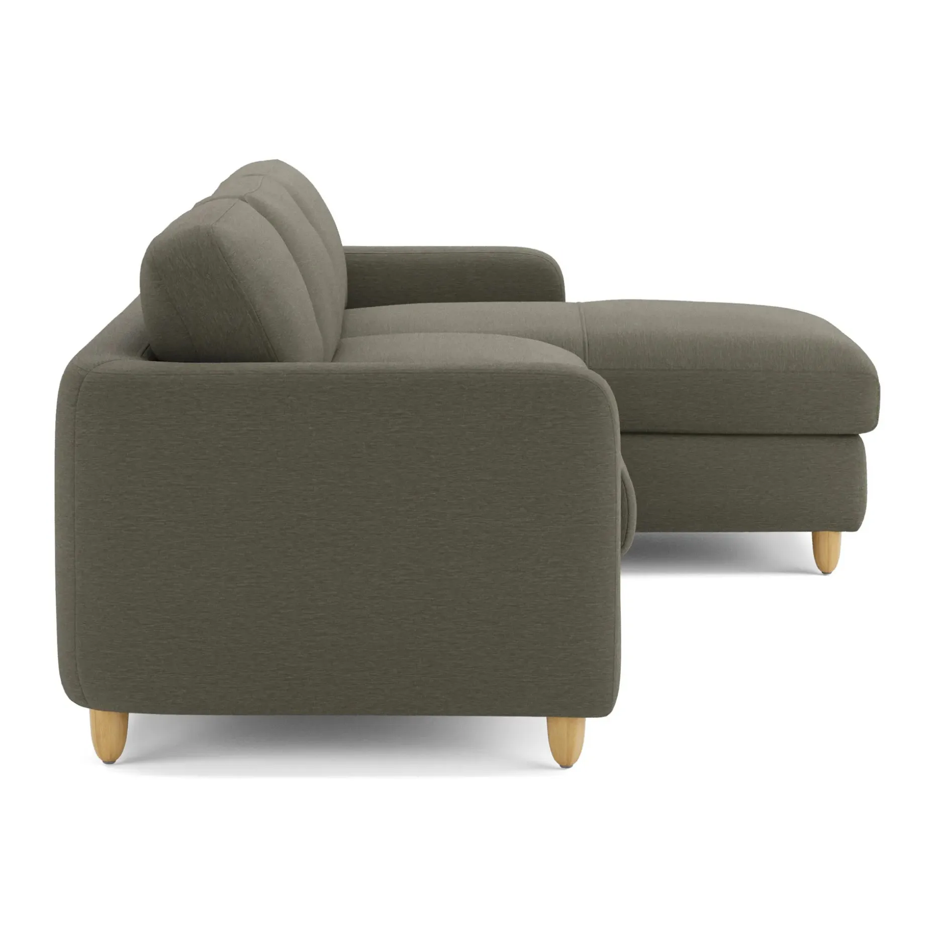 Vati 114" Right Storage Sleeper Sectional - Silver Moss