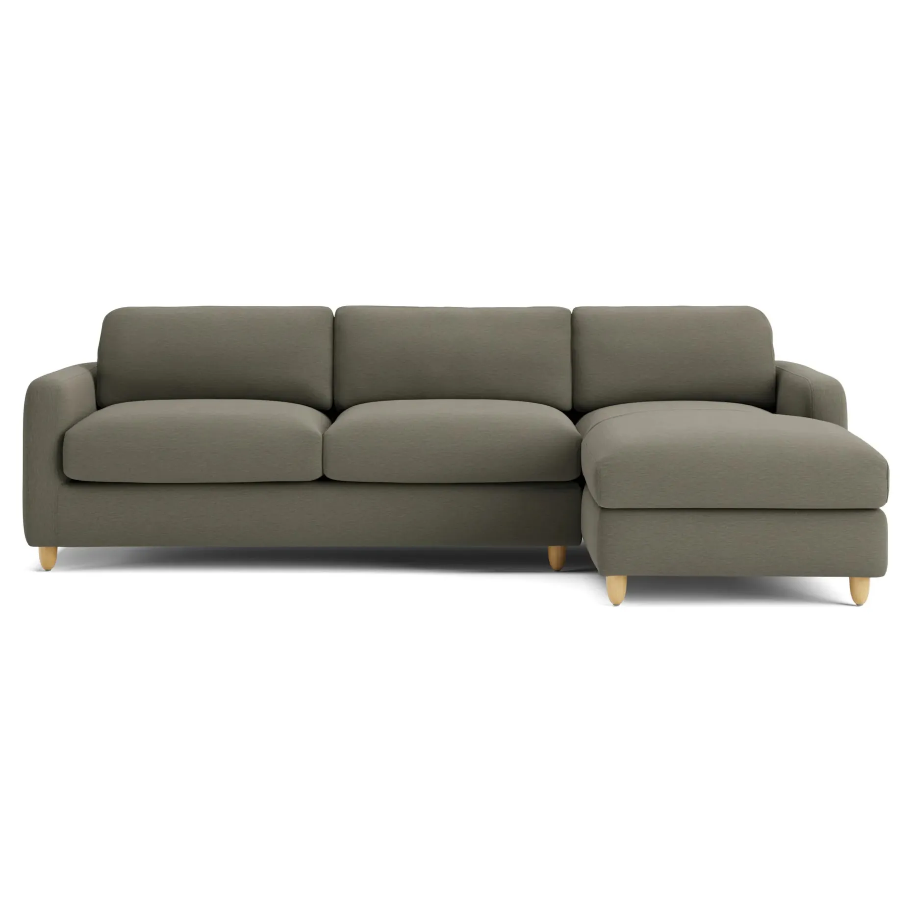Vati 114" Right Storage Sleeper Sectional - Silver Moss