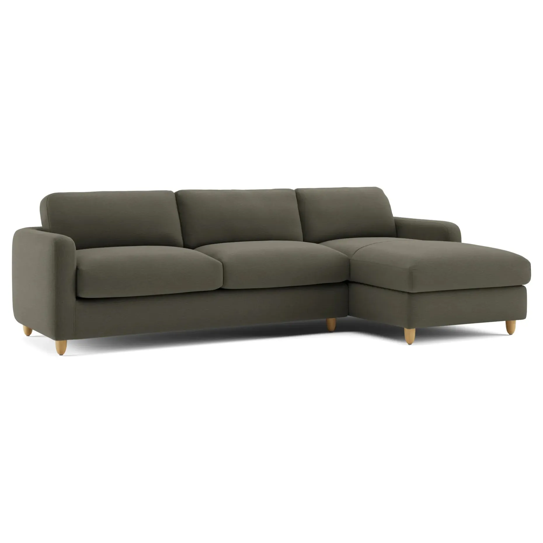 Vati 114" Right Storage Sleeper Sectional - Silver Moss