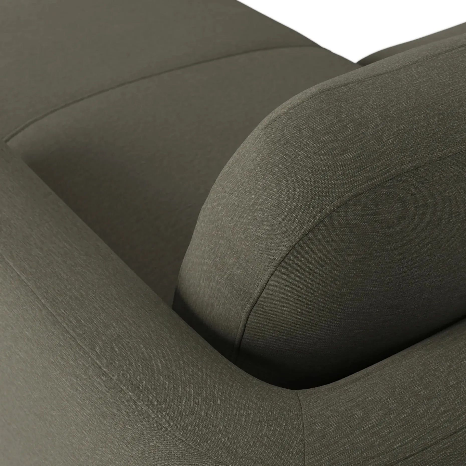 Vati 114" Right Storage Sleeper Sectional - Silver Moss