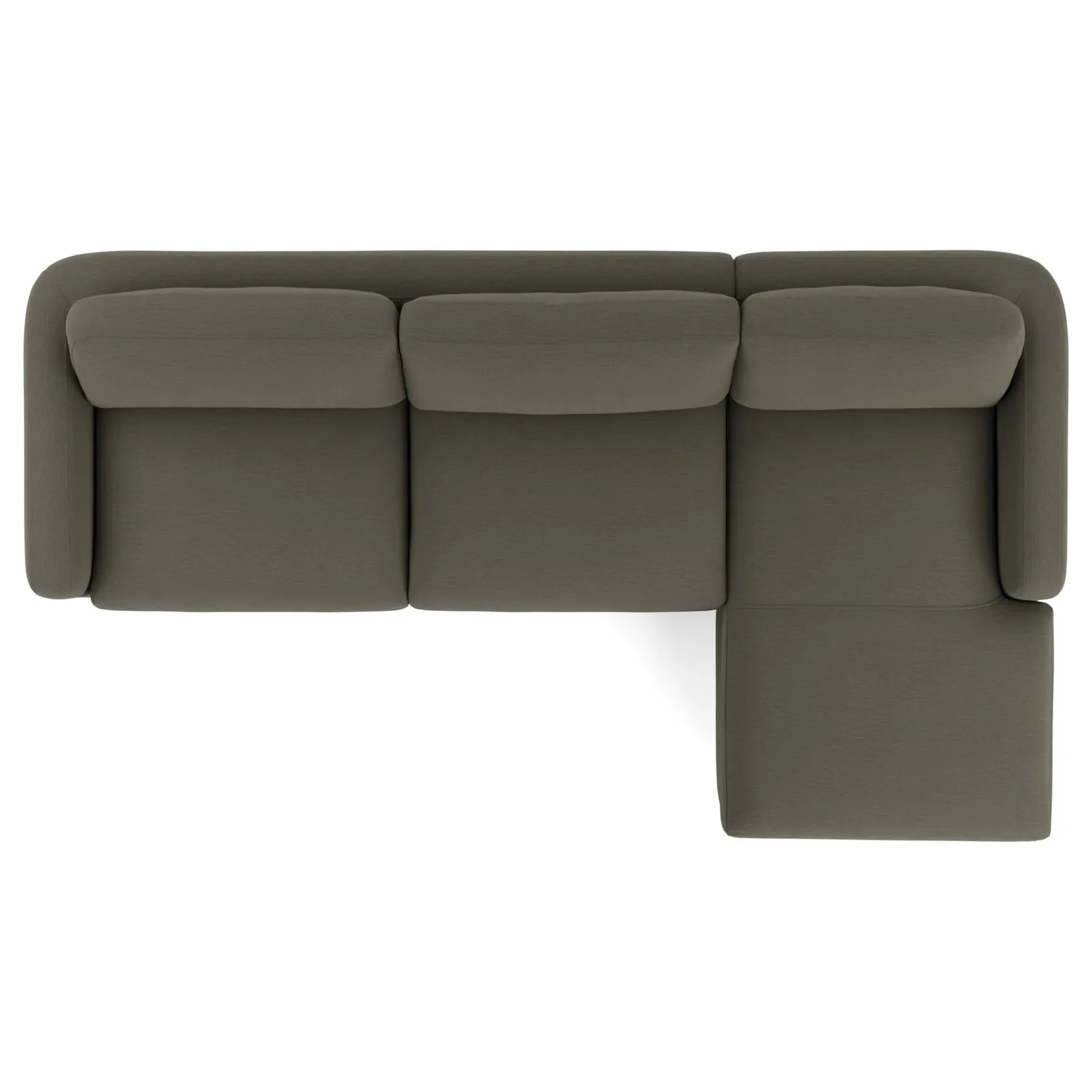 Vati 114" Right Storage Sleeper Sectional - Silver Moss