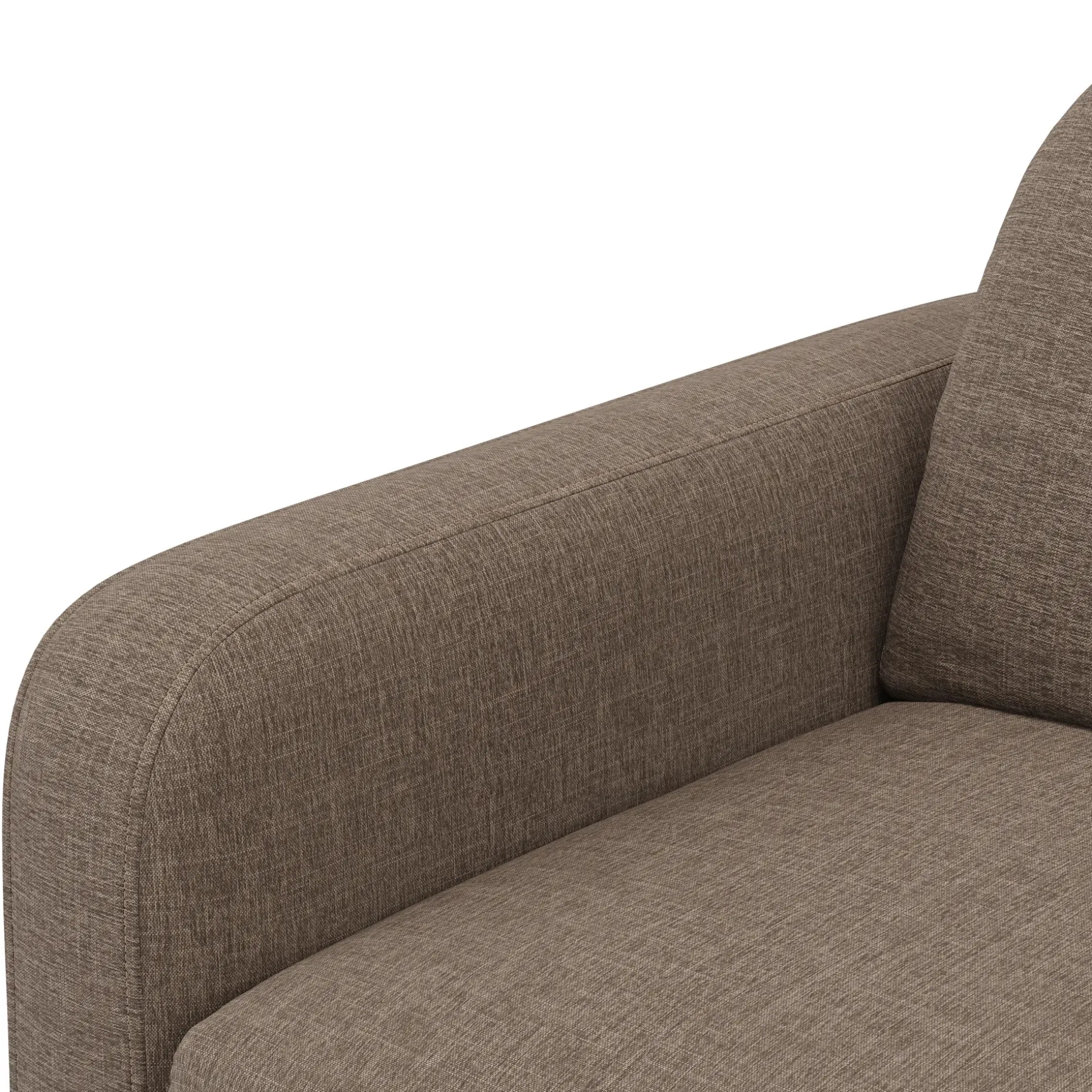 Vati 92" Sofa - Honey Oak and Buckler Brown