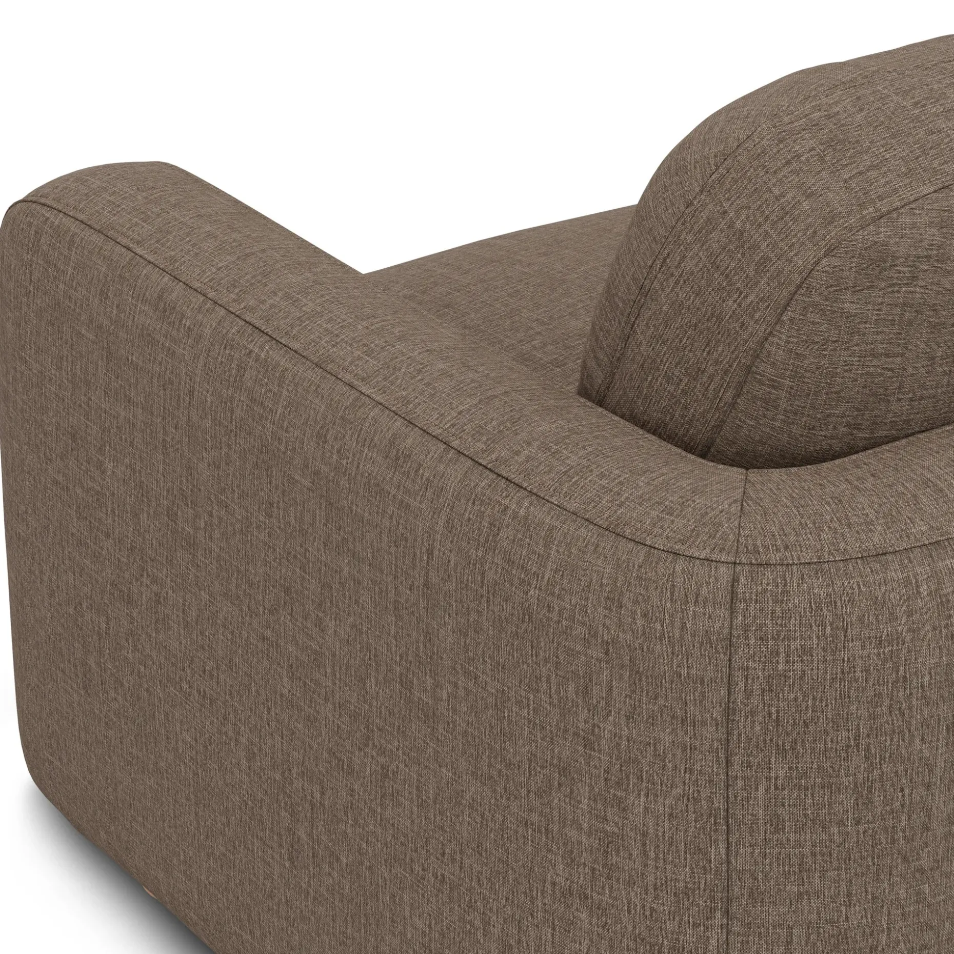 Vati 92" Sofa - Natural Oak and Buckler Brown
