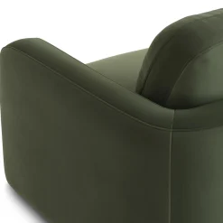 Vati 114" Velvet Left Storage Sleeper Sectional - Hale Fir Green