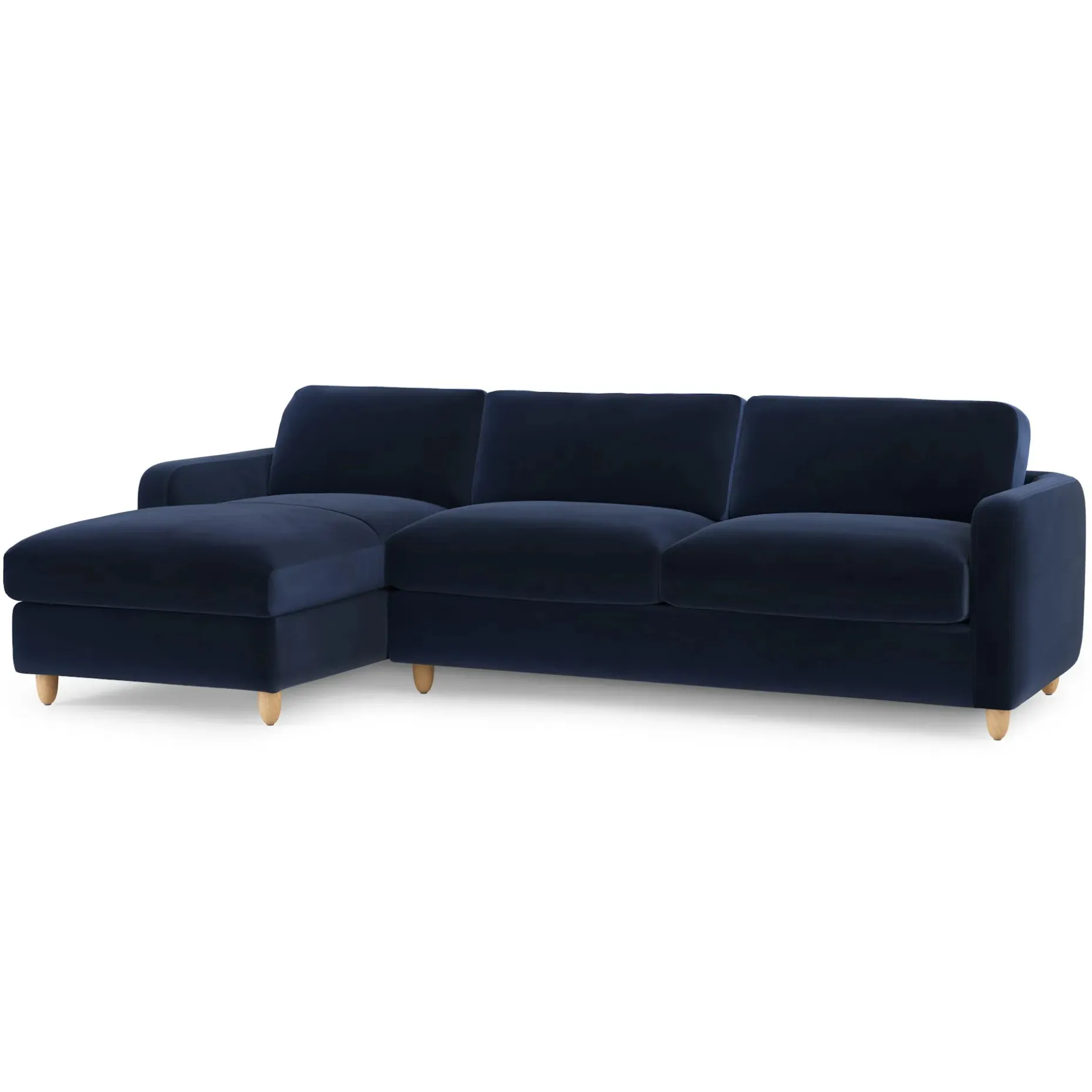 Vati 114" Velvet Left Storage Sleeper Sectional - Hale Ink