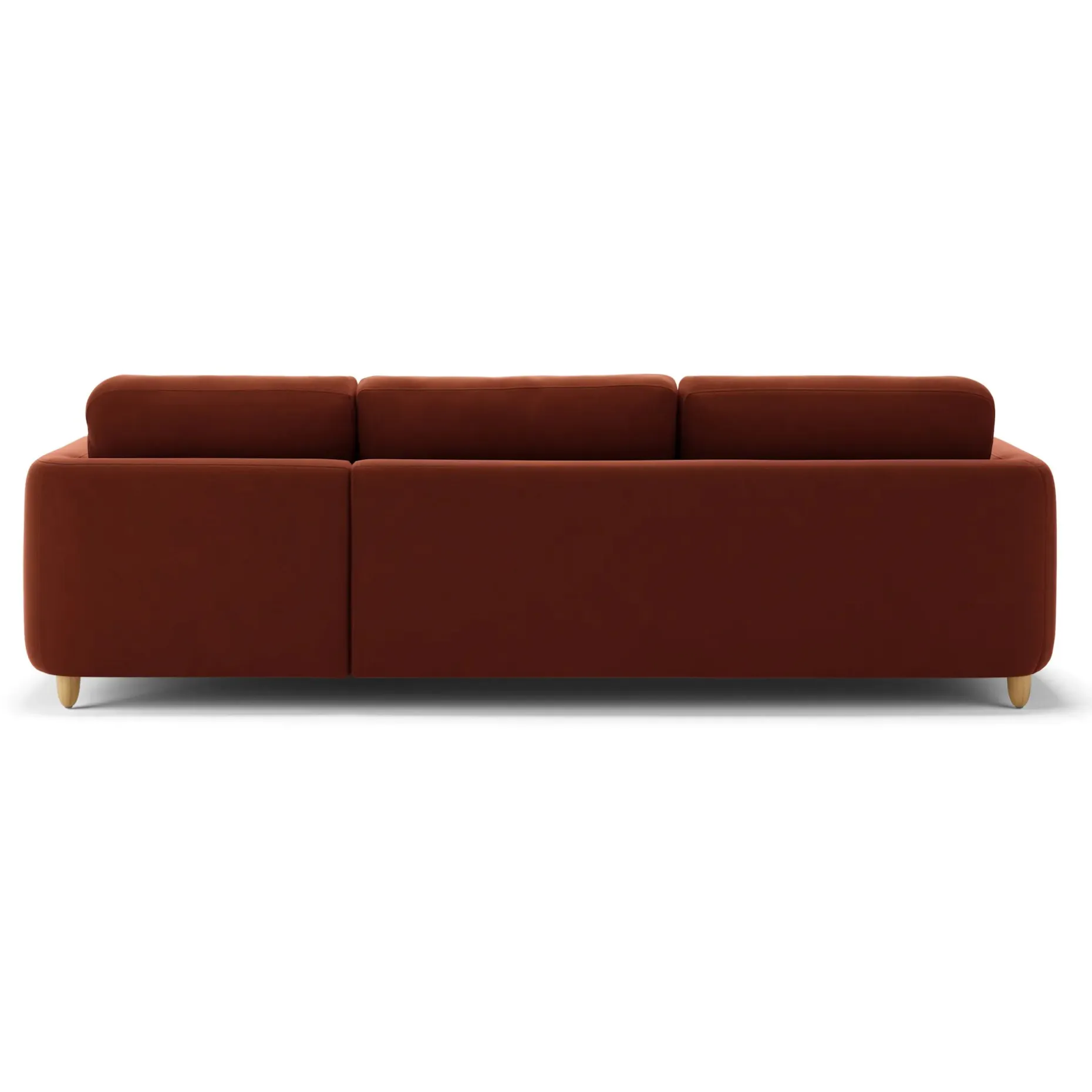 Vati 114" Velvet Right Storage Sleeper Sectional - Hale Rust