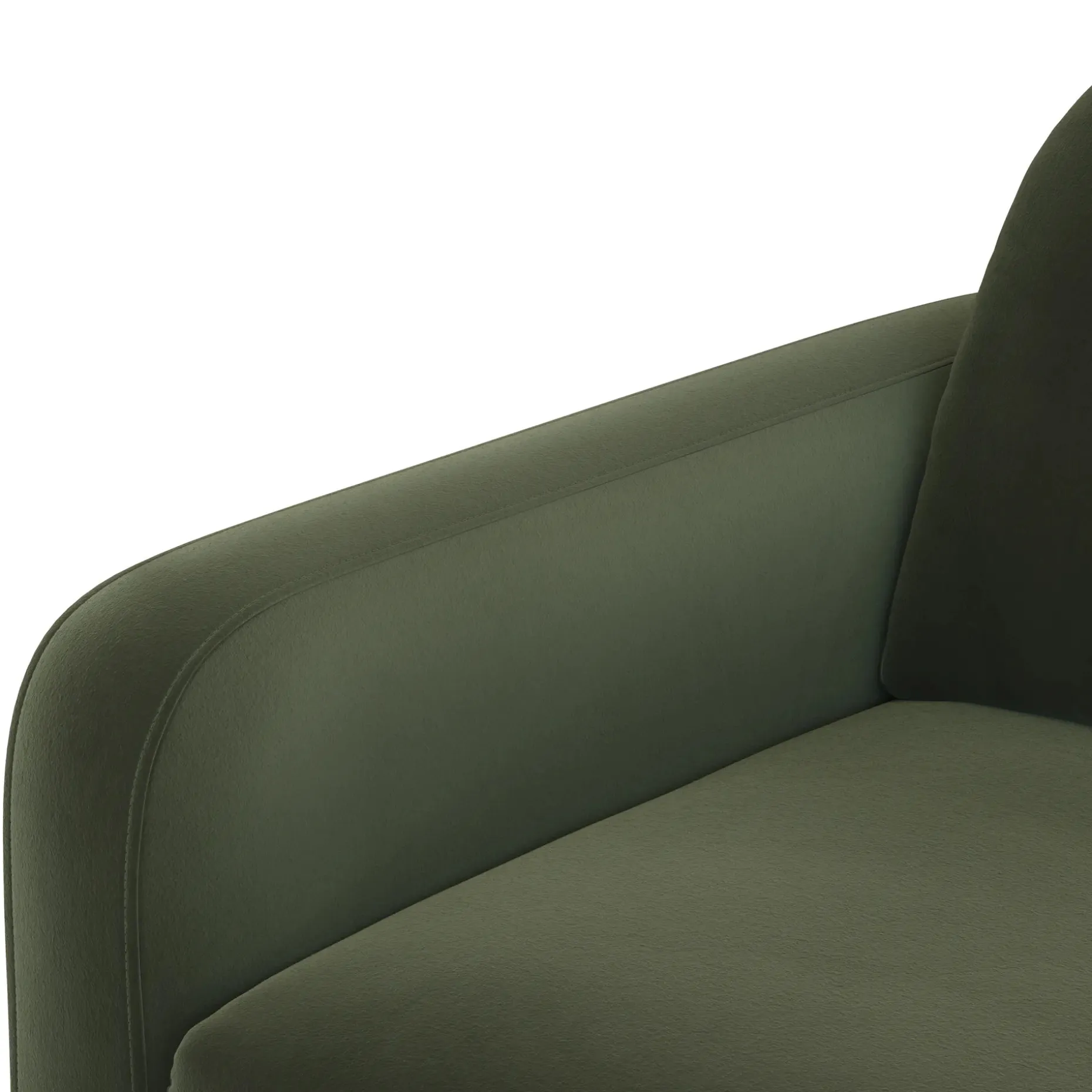 Vati 114" Velvet Right Storage Sleeper Sectional - Hale Fir Green