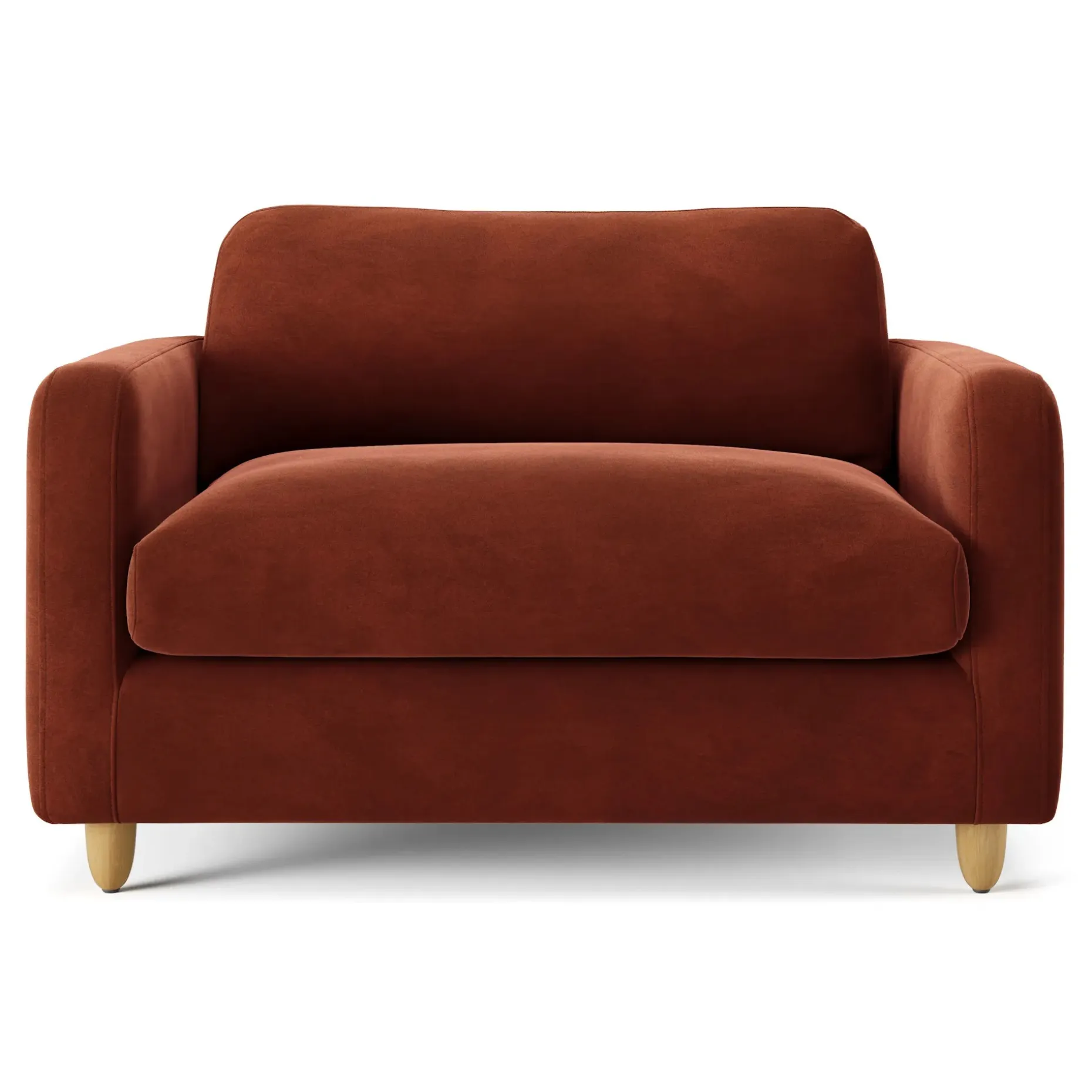 Vati 53" Velvet Sleeper Chair - Hale Rust