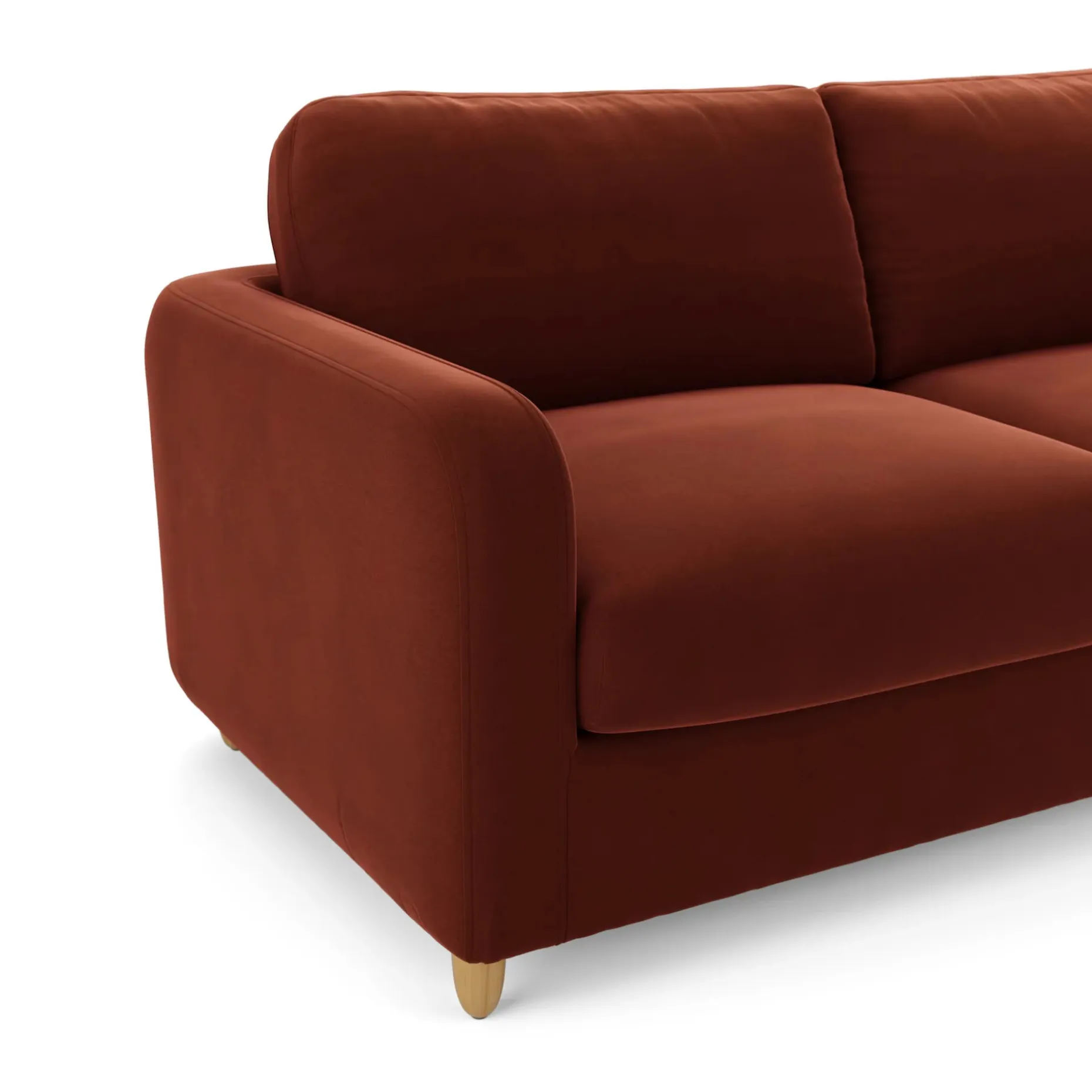 Vati 80" Velvet Sofa Bed - Hale Rust