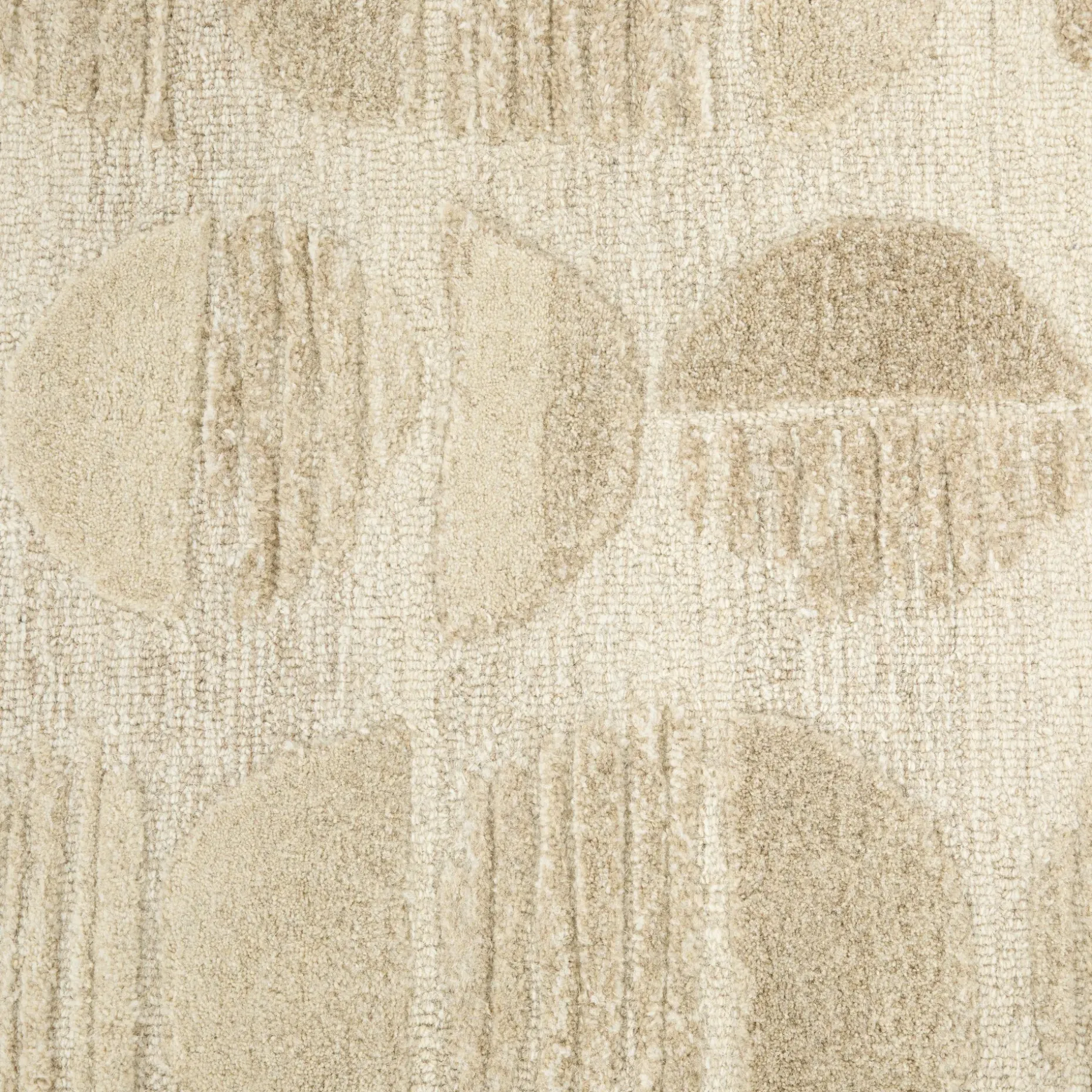 Waard 9 x 12 Rug - Beige Geometric Circle