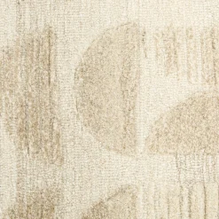 Waard 9 x 12 Rug - Beige Geometric Circle