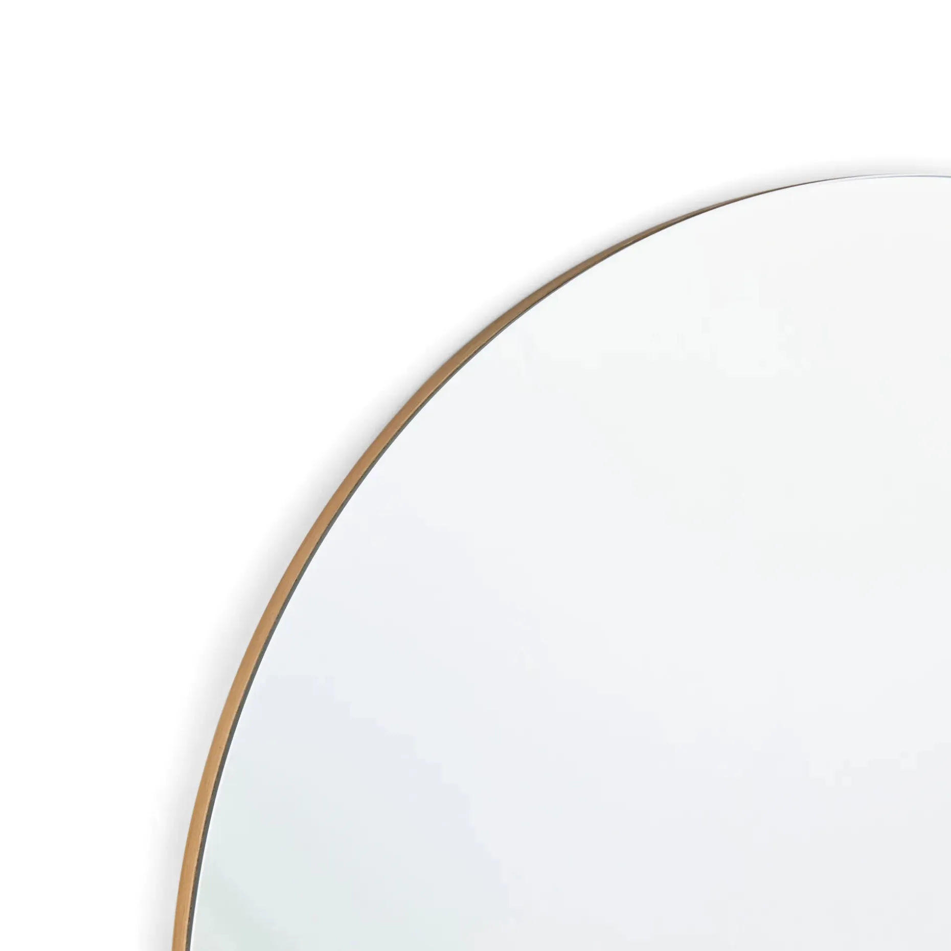 Williams 24" Shelf, Coat Rack, and Mirror - Brass and Oak