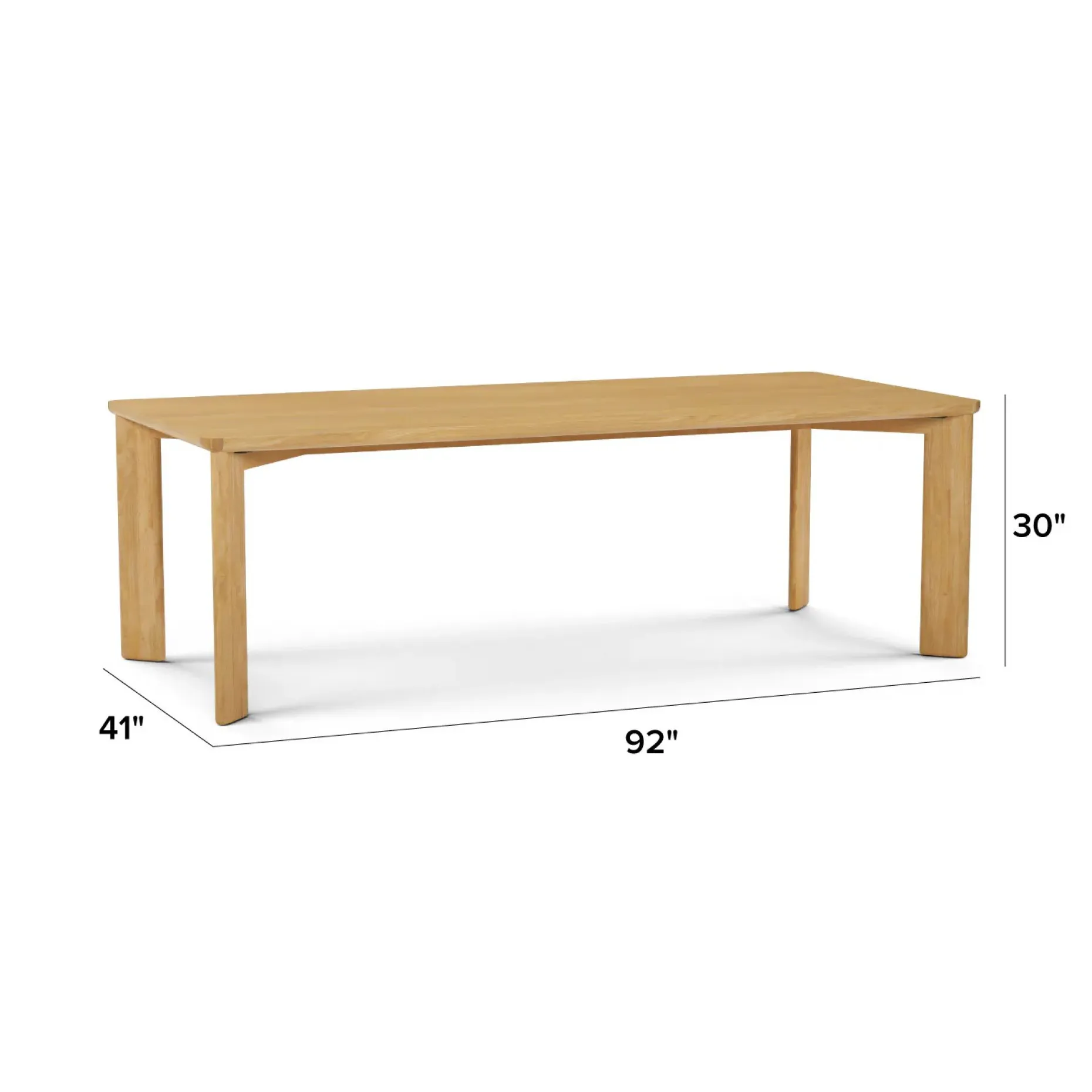 Yarik 92" Dining Table - Natural Oak